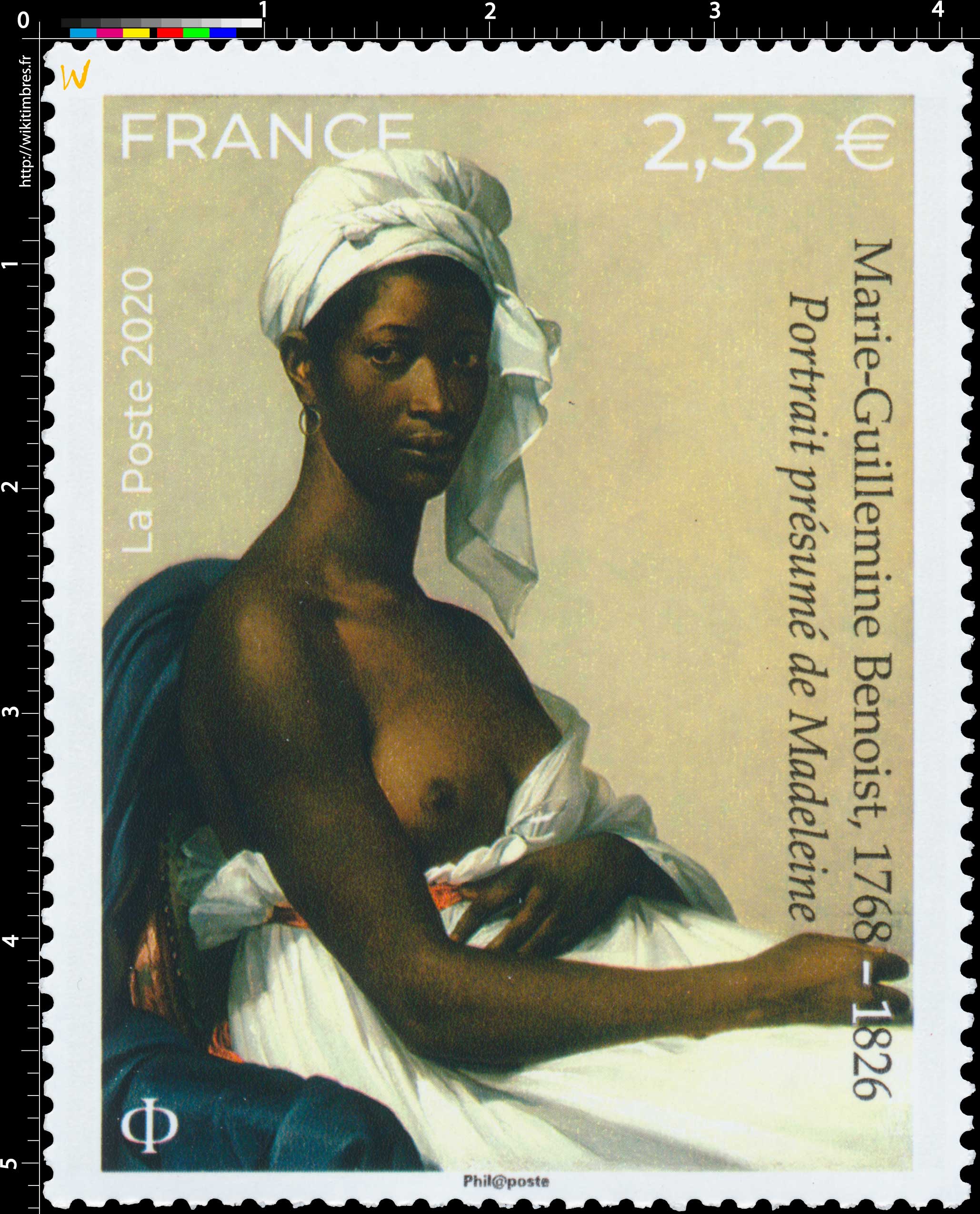 2020 Marie-Guillemine Benoist, 1768 – 1826 Portrait présumé de Madeleine