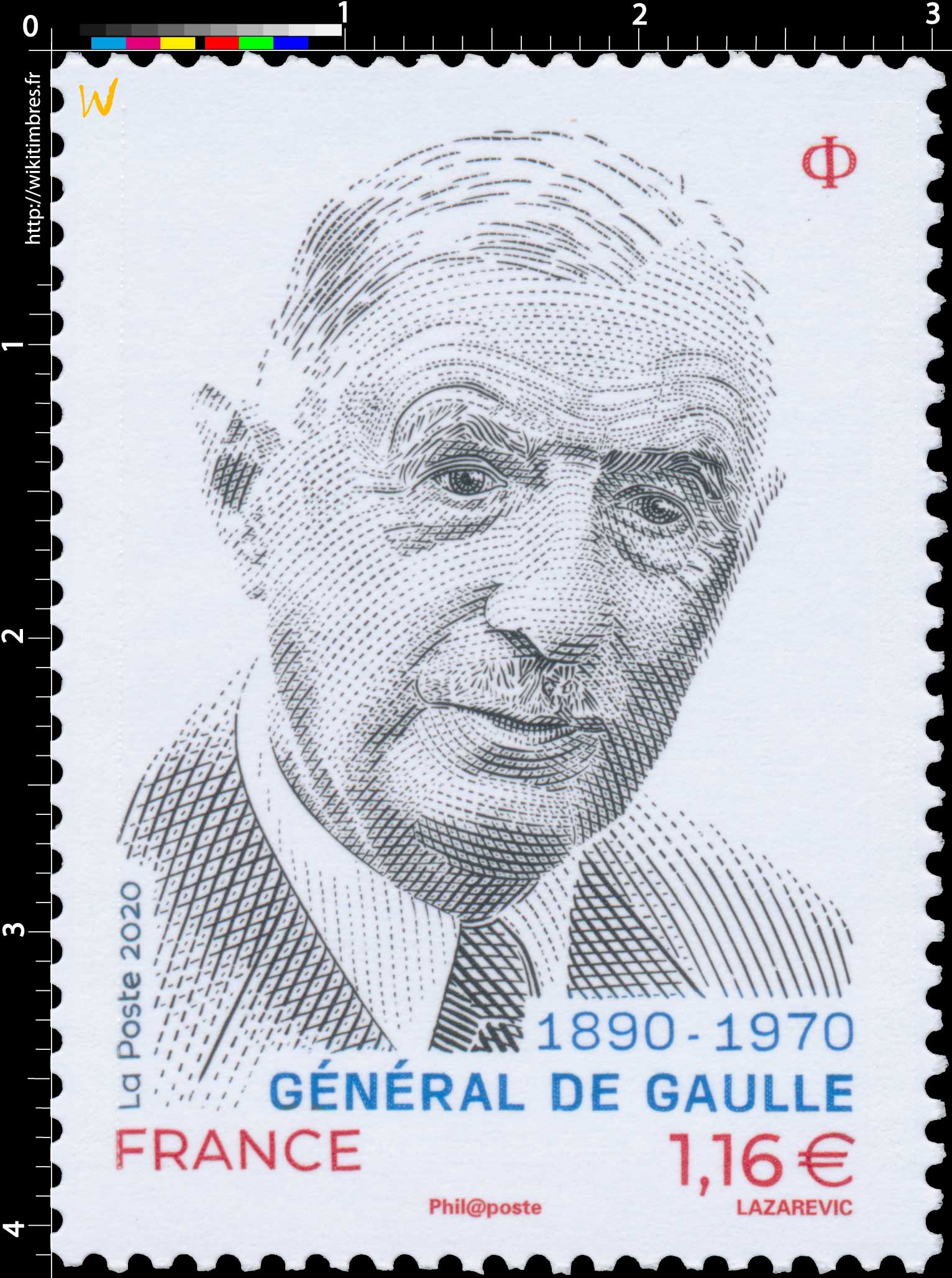 2020 GENERAL DE GAULLE 1890 - 1970