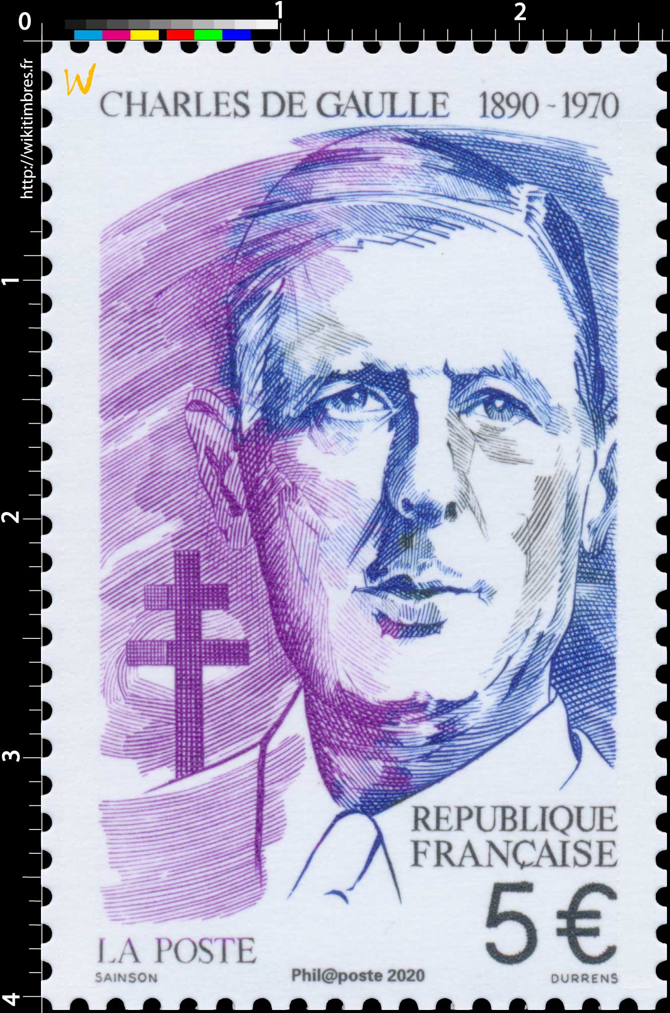 2020 CHARLES DE GAULLE  1890 -  1970