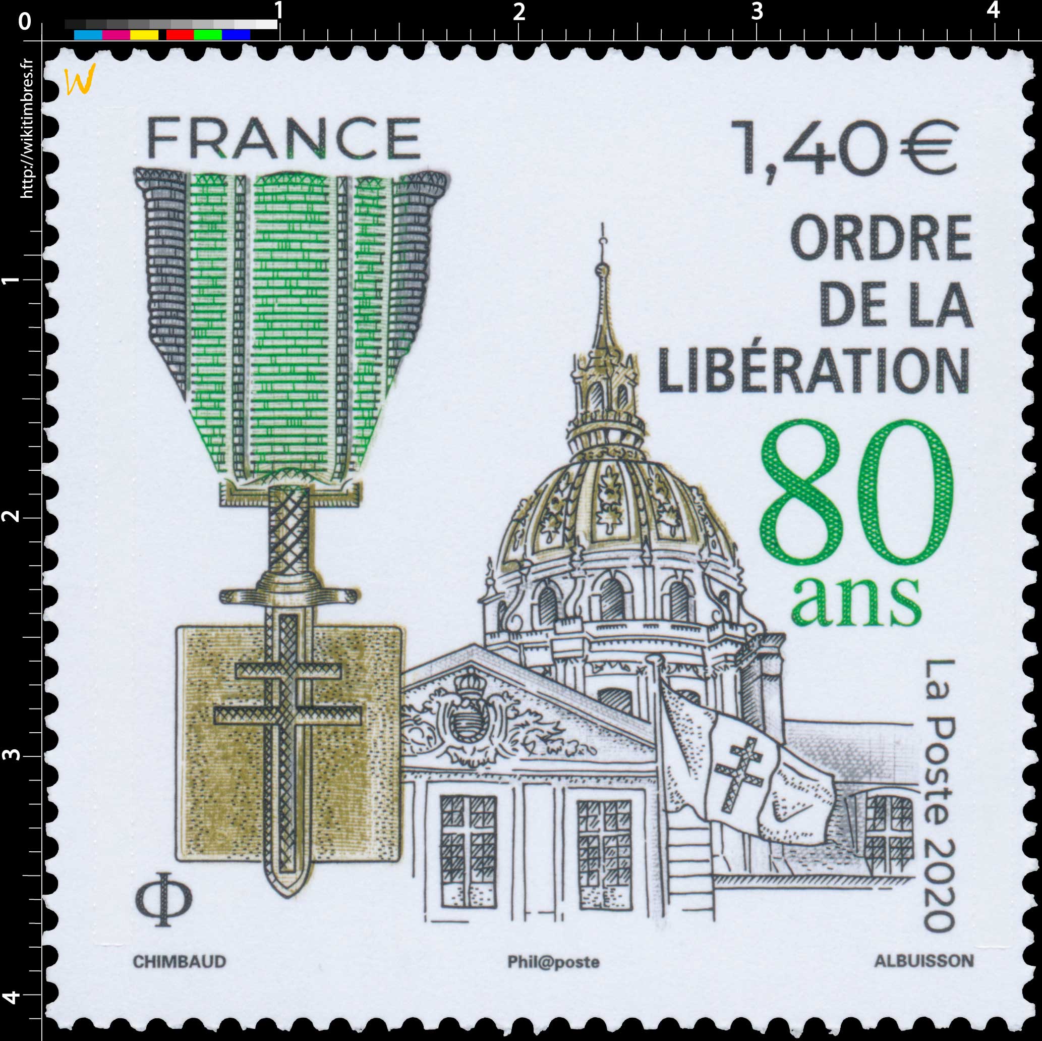 2020 Ordre de la Libération 80 ans