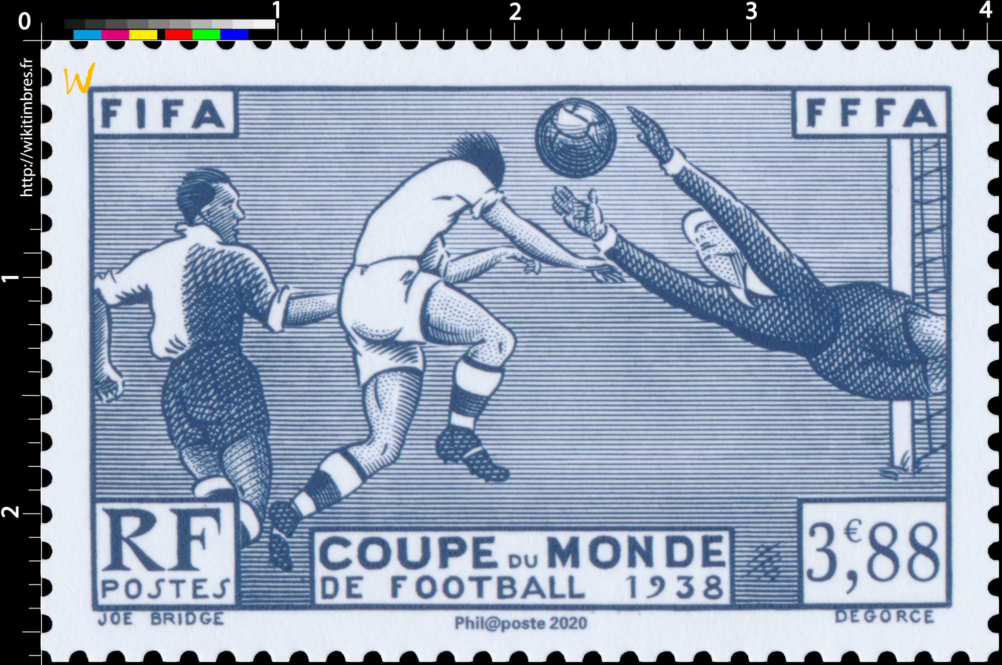 2020 Patrimoine de France - FIFA FFFA COUPE DU MONDE DE FOOTBALL 1938