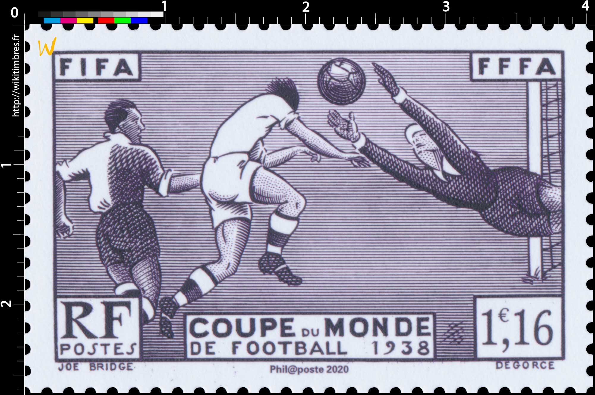 2020 Patrimoine de France - FIFA FFFA COUPE DU MONDE DE FOOTBALL 1938