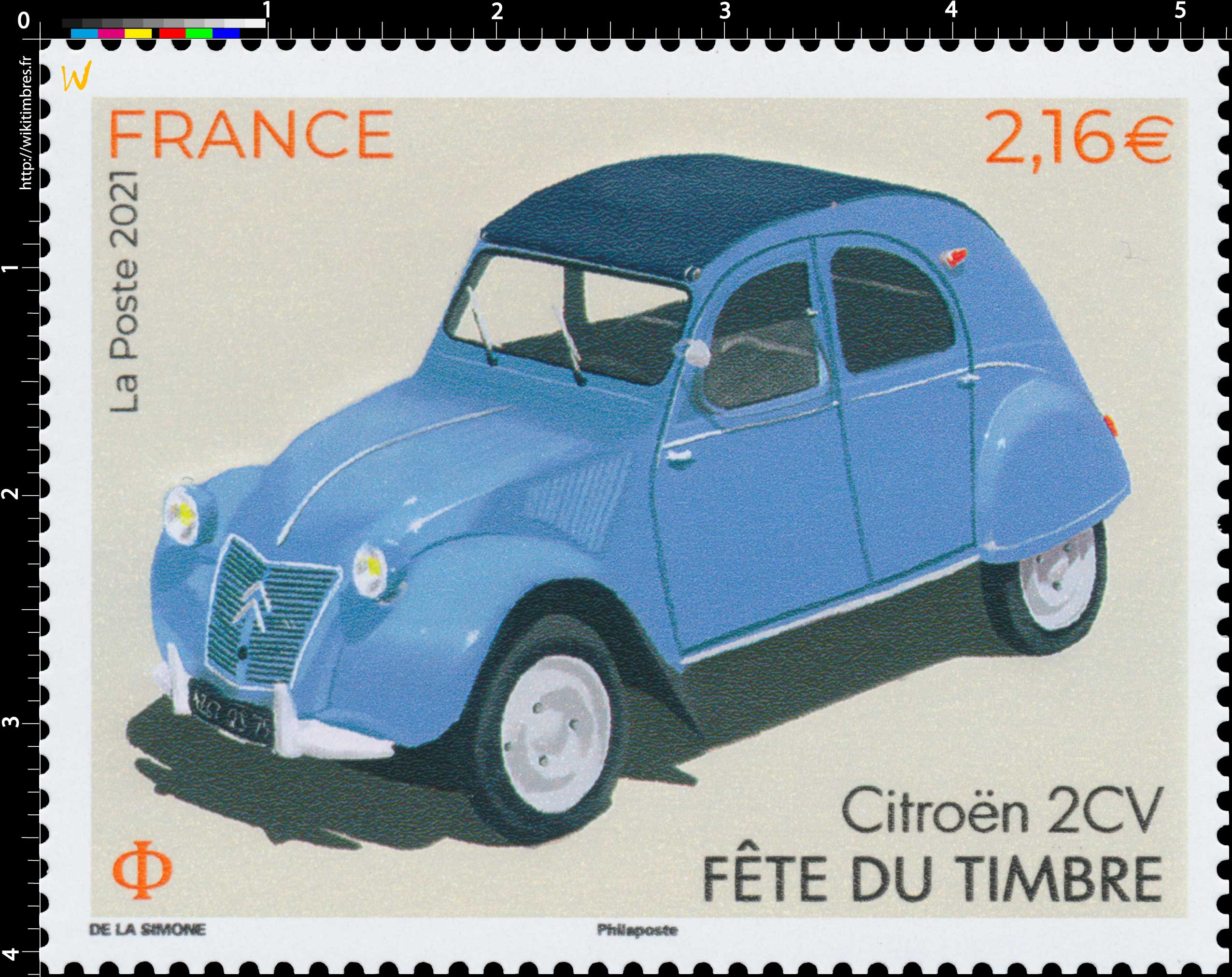 2021 Fête du timbre - Citroën  2CV 