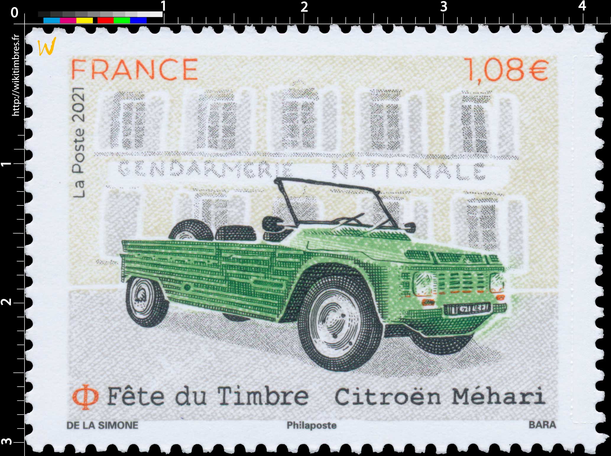 2021 Fête du timbre - Citroën Méhari