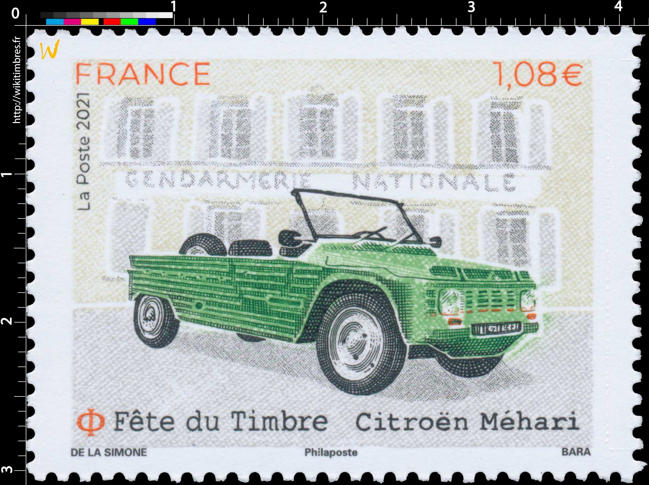 2021 Fête du timbre - Citroën Méhari