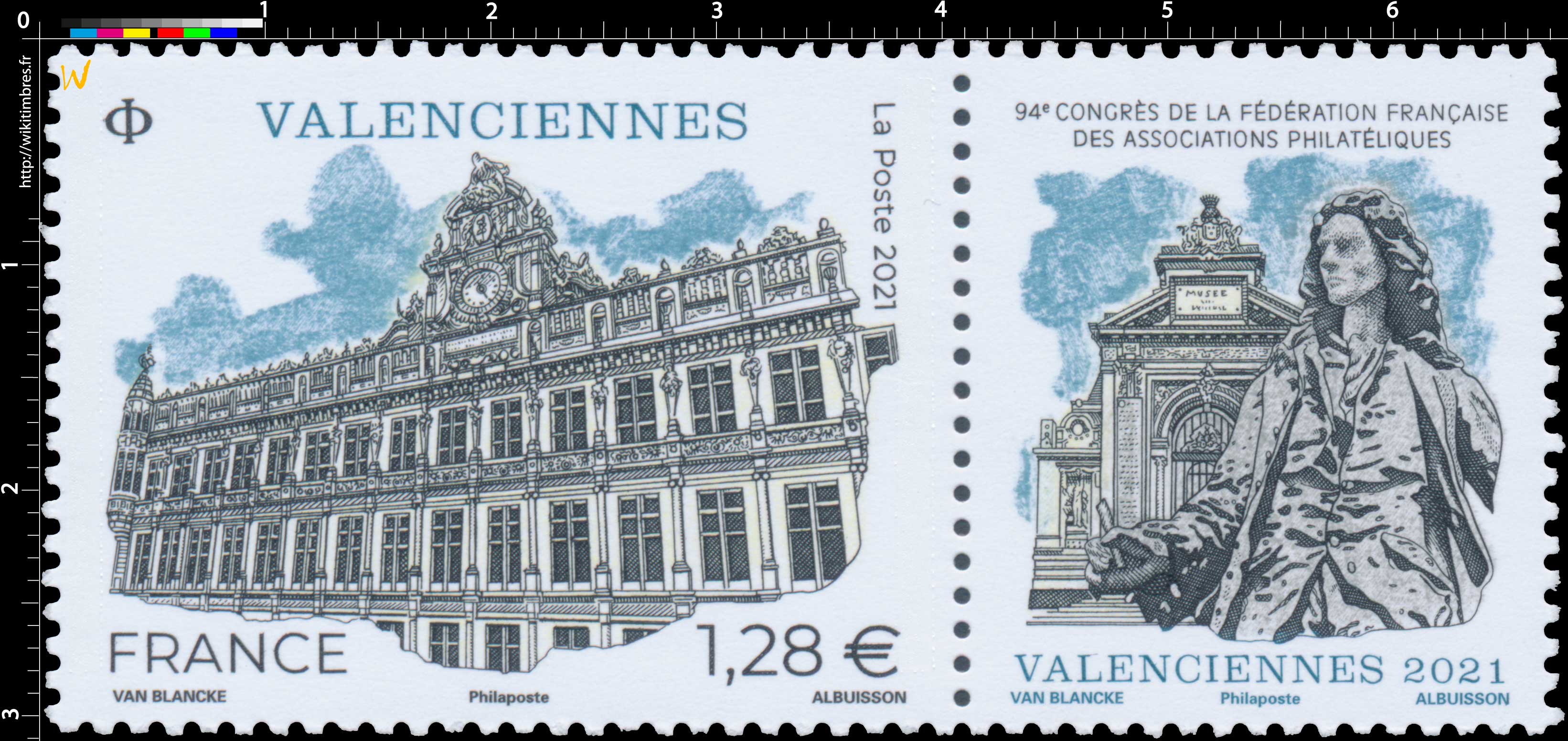 2021 VALENCIENNES – 94e CONGRÈS DE LA FÉDÉRATION FRANÇAISE DES ASSOCIATIONS PHILATÉLIQUES