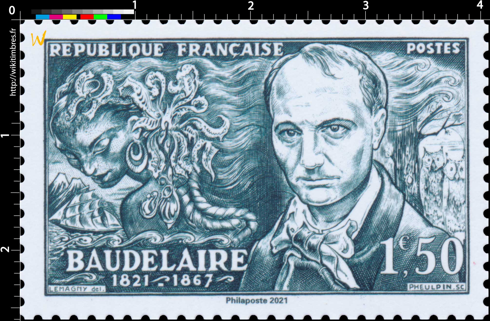 2021 Patrimoine de France - BAUDELAIRE 1821-1867