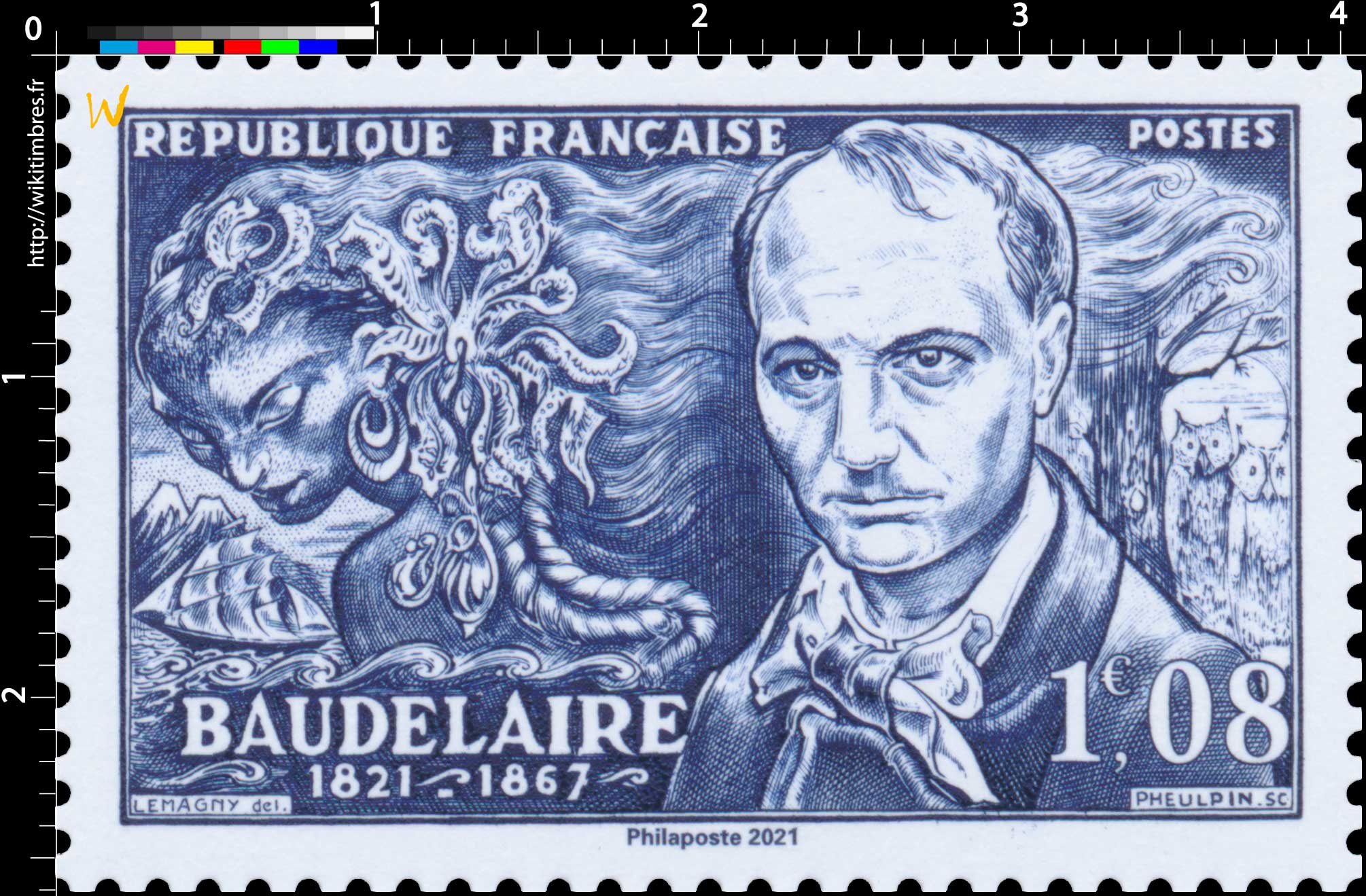 2021 Patrimoine de France - BAUDELAIRE 1821-1867