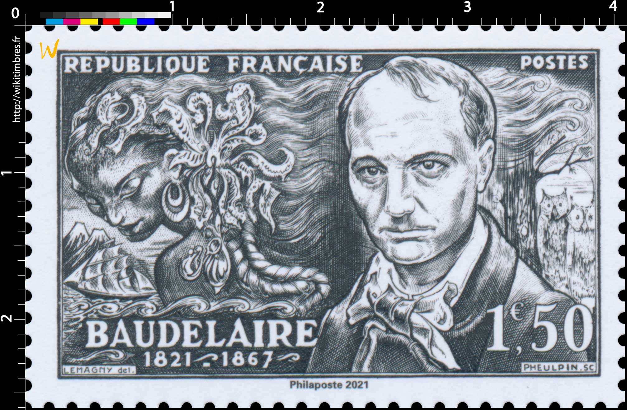 2021 Patrimoine de France - BAUDELAIRE 1821-1867