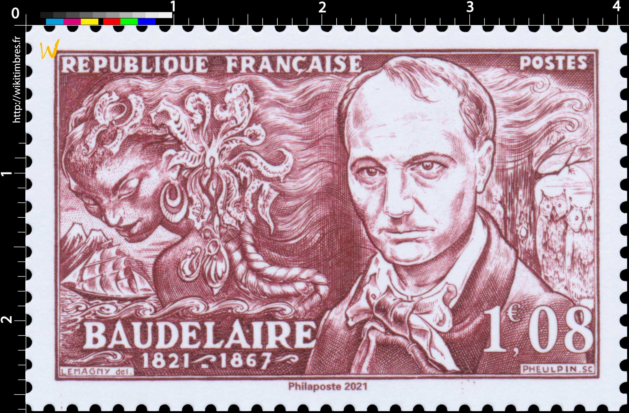 2021 Patrimoine de France - BAUDELAIRE 1821-1867