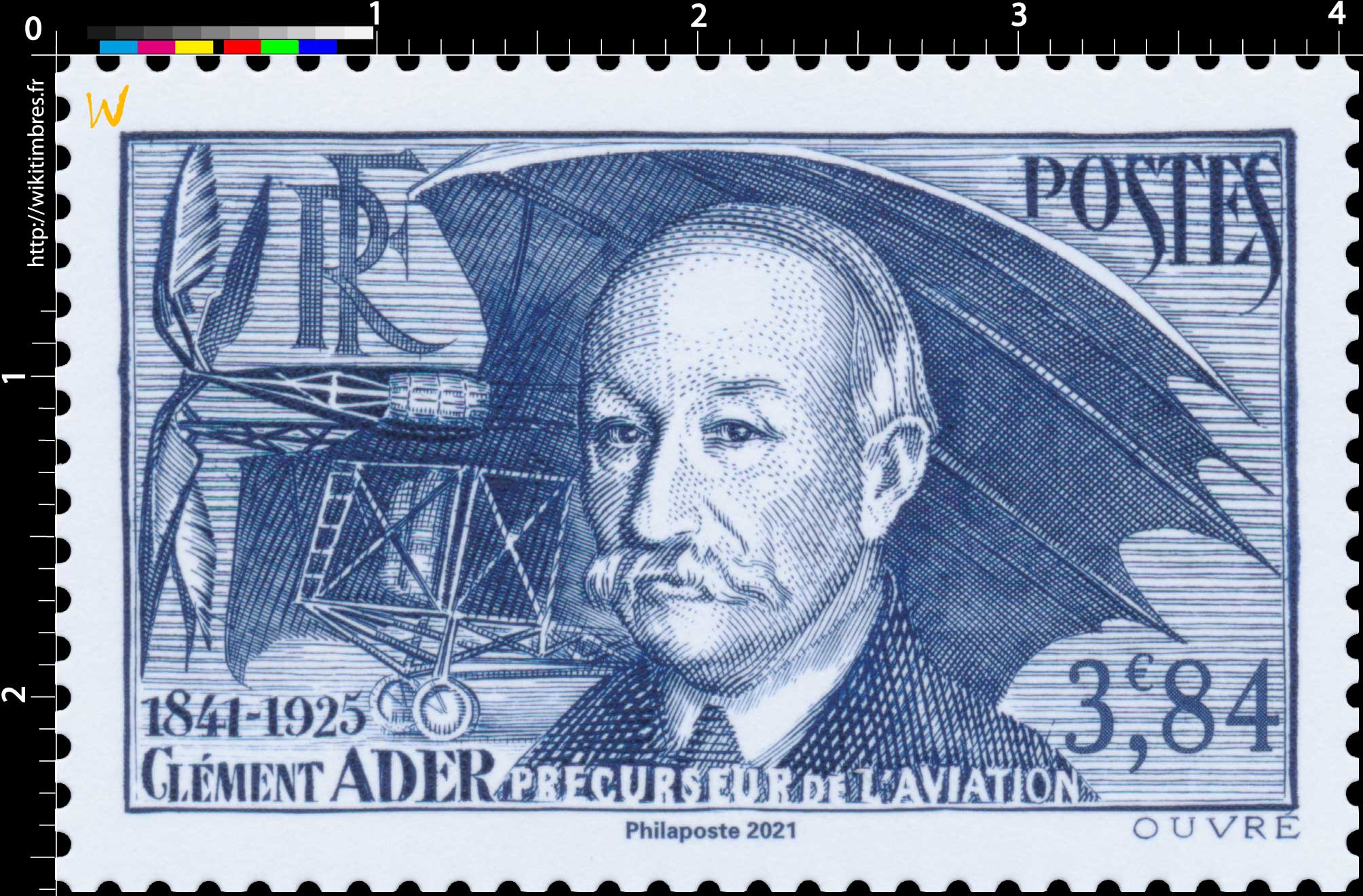 2021 Patrimoine de France - CLÉMENT ADER 1841-1925 PRÉCURSEUR DE L’AVIATION