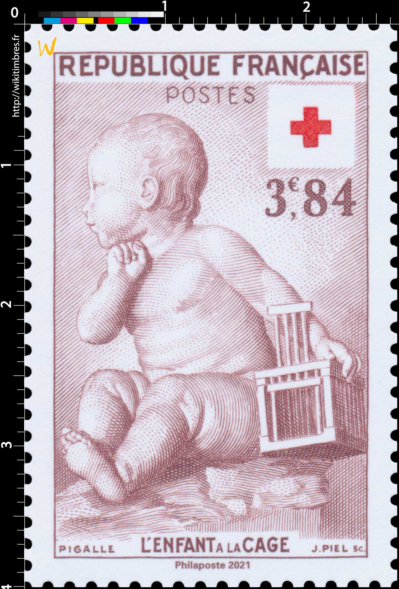 2021 Patrimoine de France - PIGALLE L'ENFANT A LA CAGE