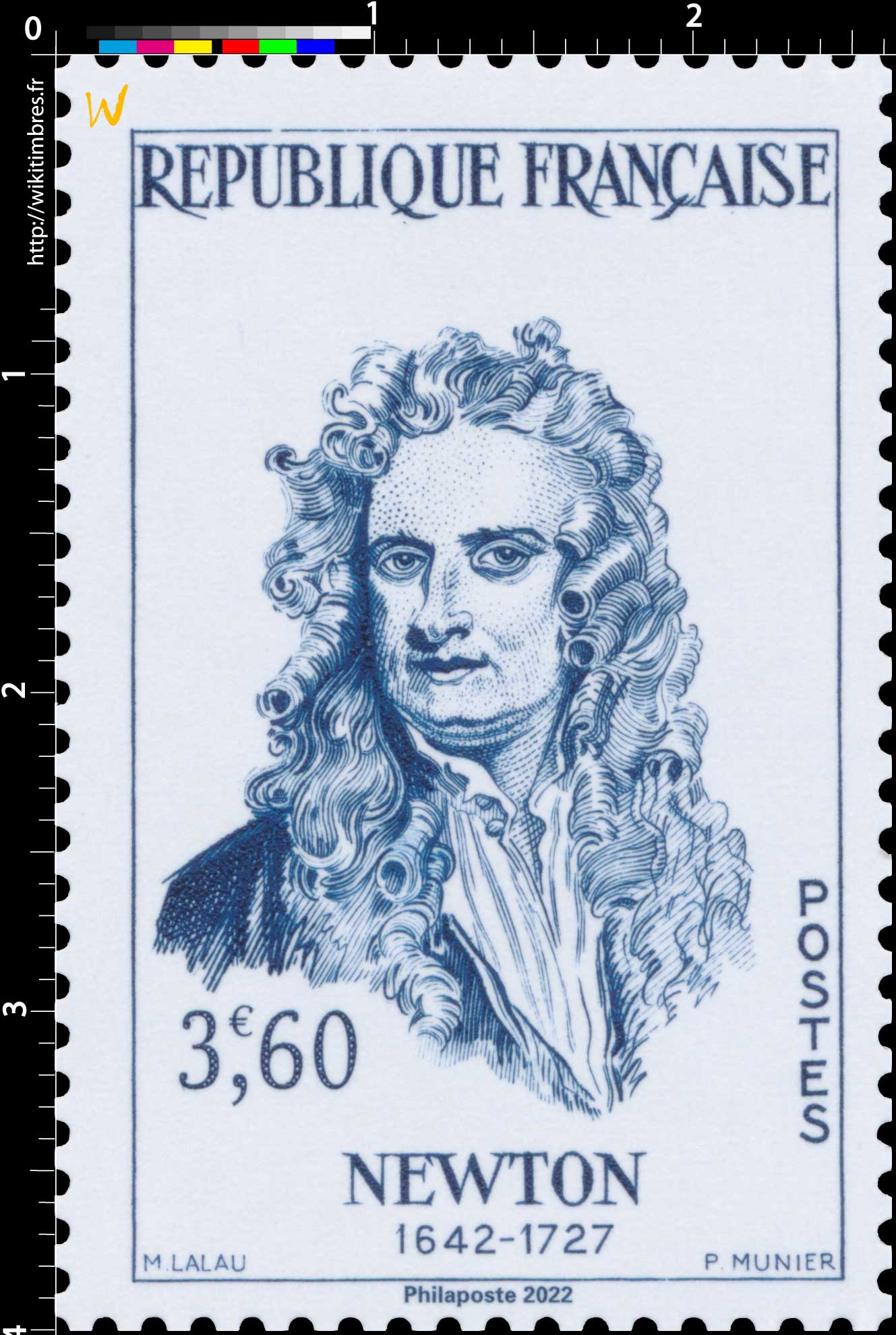 2022 Patrimoine de France - NEWTON 1642-1727