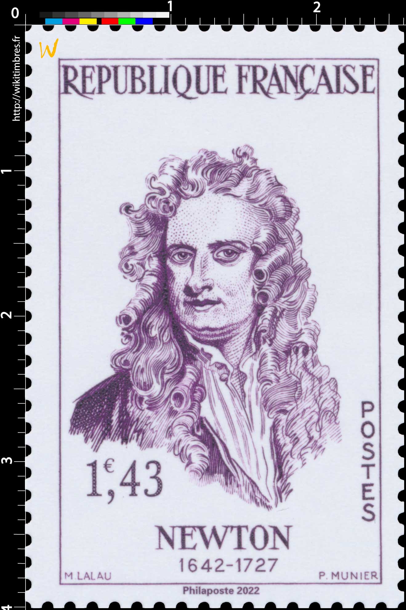 2022 Patrimoine de France - NEWTON 1642-1727