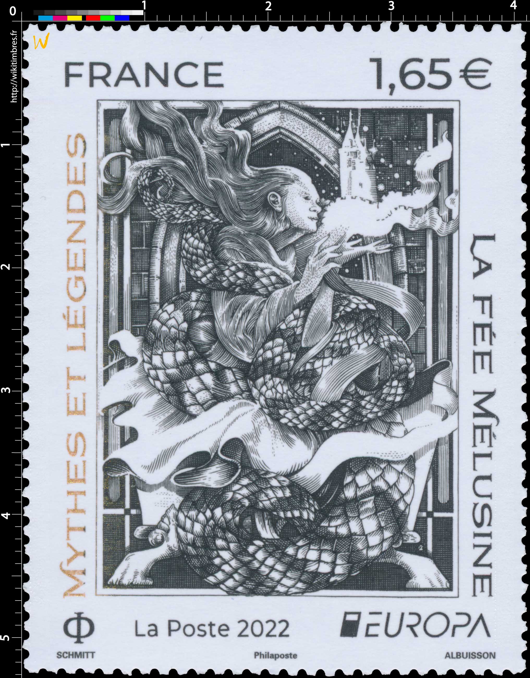 2022 Mythes et Légendes - la fée Mélusine - EUROPA 