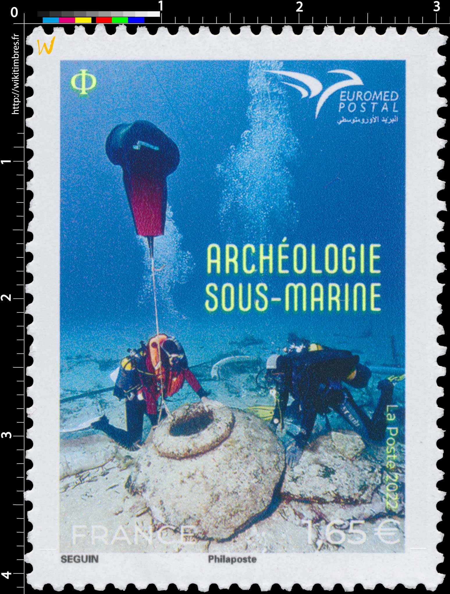2022 EUROMED POSTAL Archéologie sous-marine