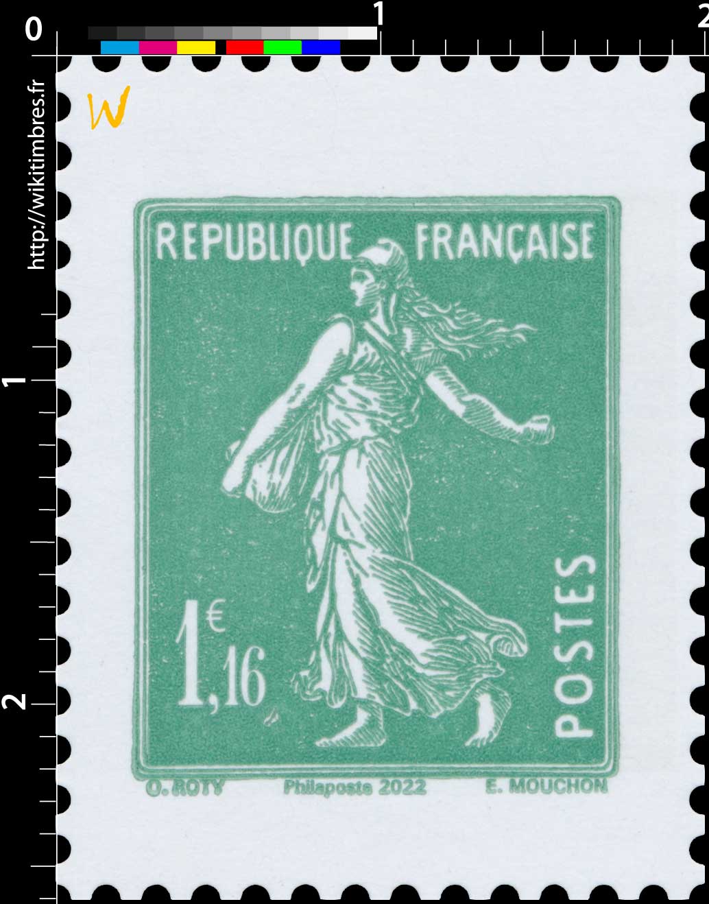 2022 Sans légende particulière - type semeuse camée