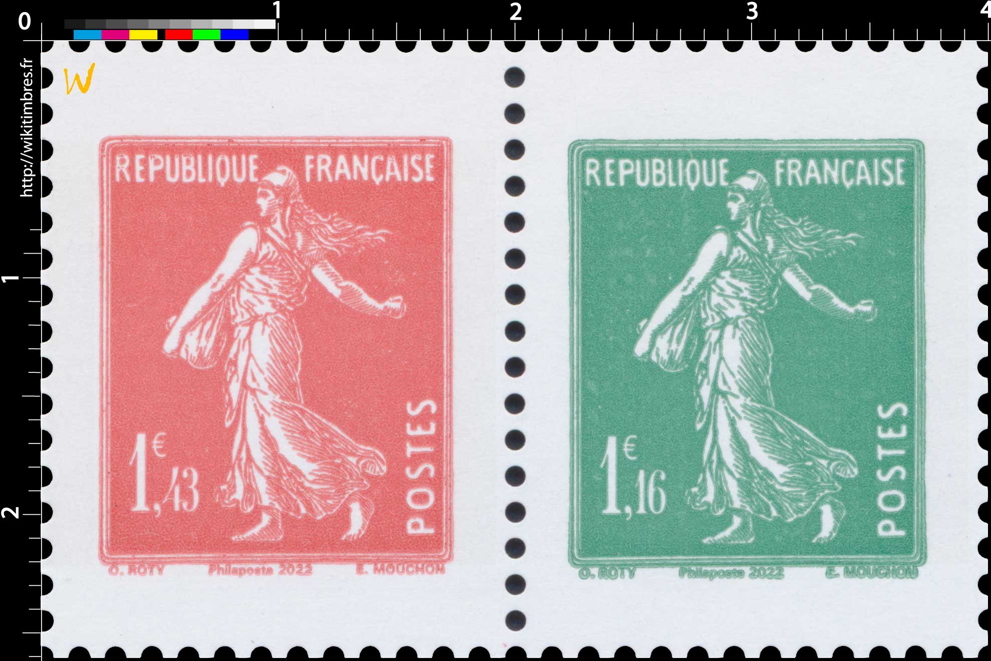 2022 Sans légende particulière - type semeuse camée