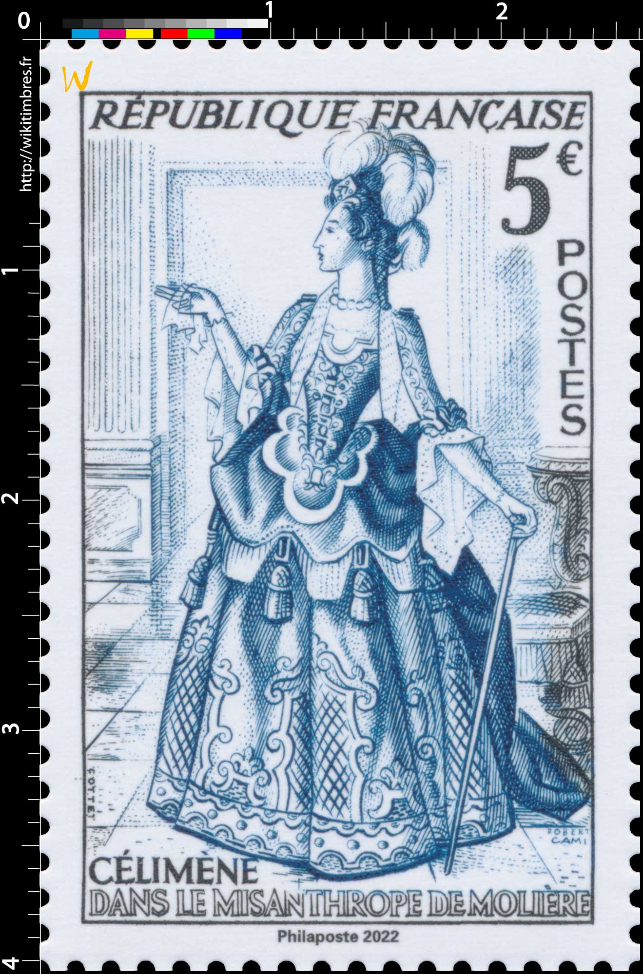 2022 Patrimoine de France - CÉLIMÈNE DANS LE MISANTHROPE DE MOLIÈRE 1953