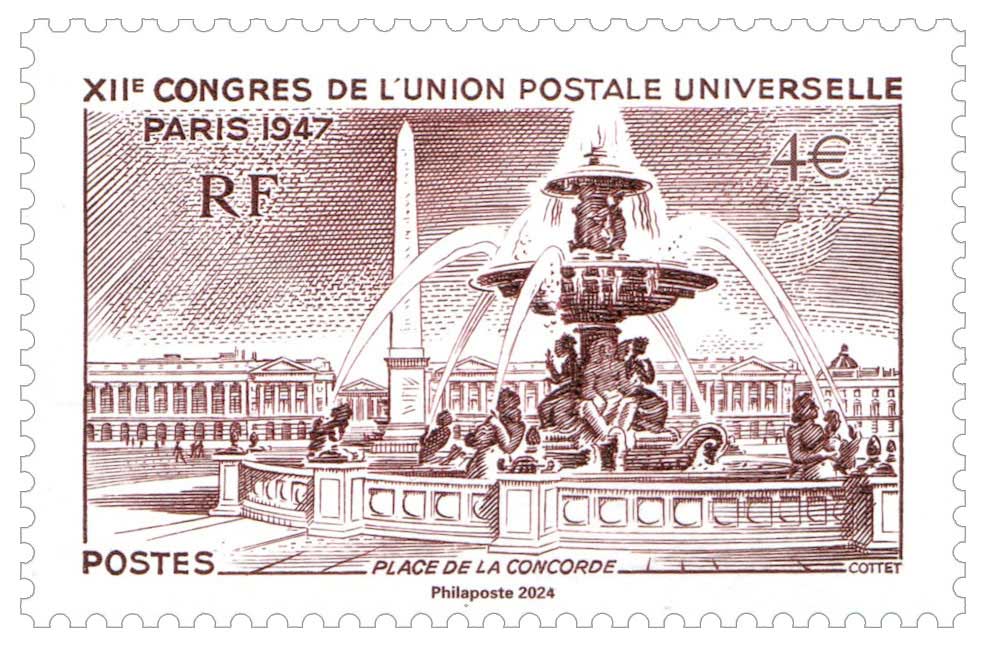 2024 Place de la Concorde, XIIème Congrès de l’Union postale universelle