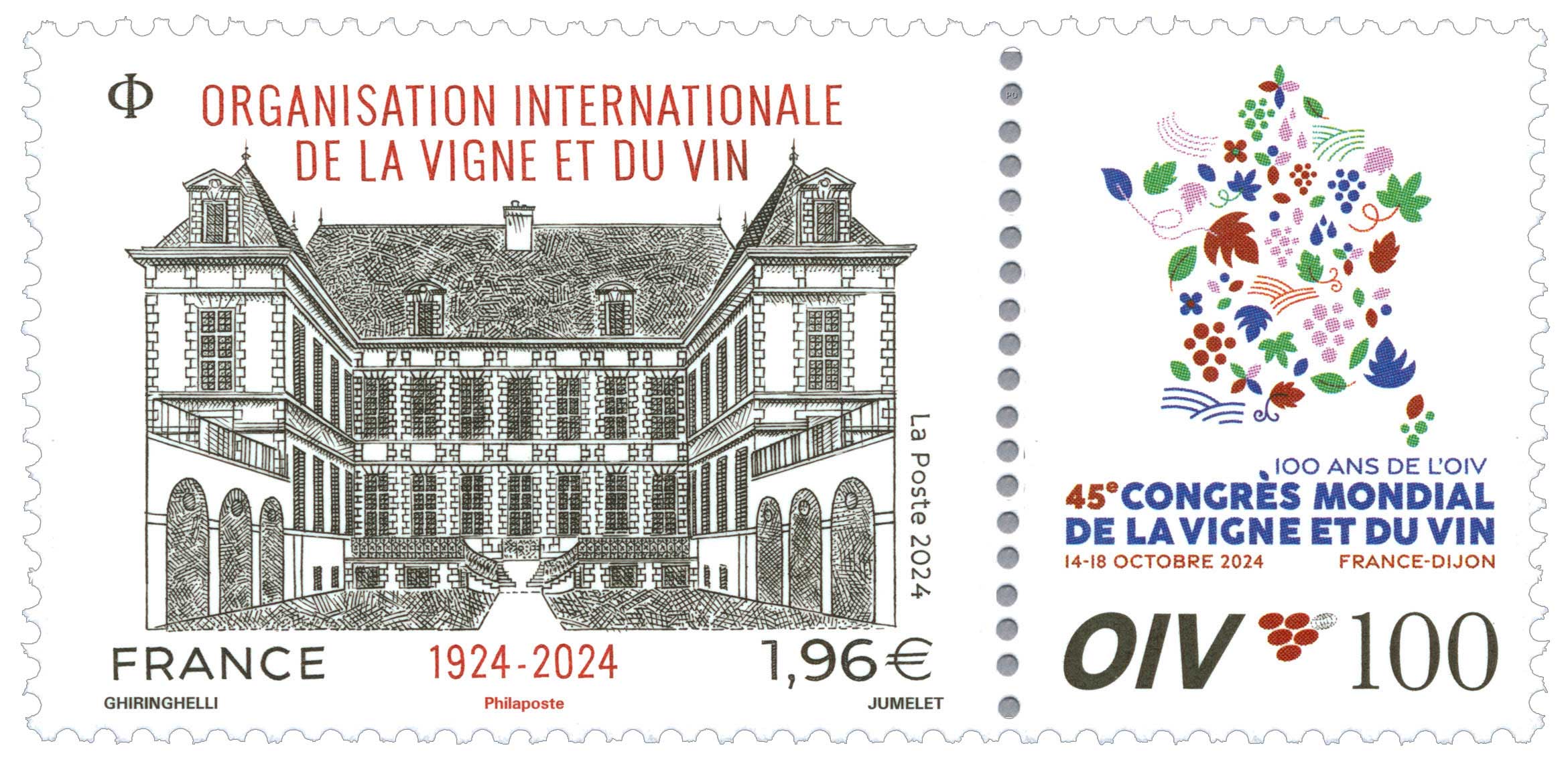 2024 CENTENAIRE DE L’ORGANISATION INTERNATIONALE DE LA VIGNE ET DU VIN – 45e CONGRÈS MONDIAL