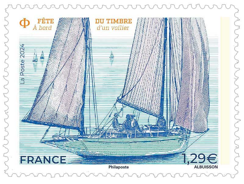 2024 FÊTE DU TIMBRE – Á BORD D’UN VOILIER