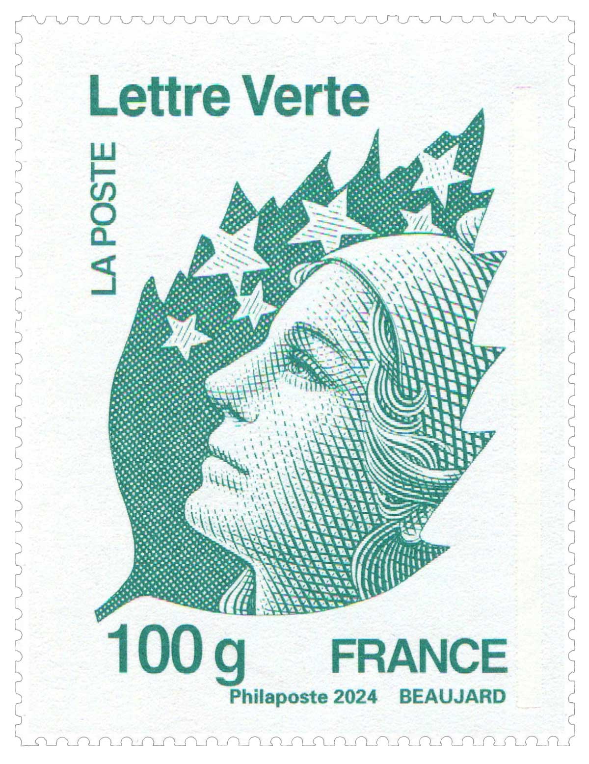 2024 Sans légende particulière - Type Beaujard Lettre verte
