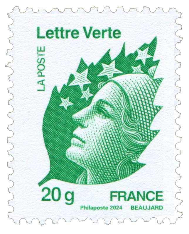 2024 Sans légende particulière - Type Beaujard Lettre verte