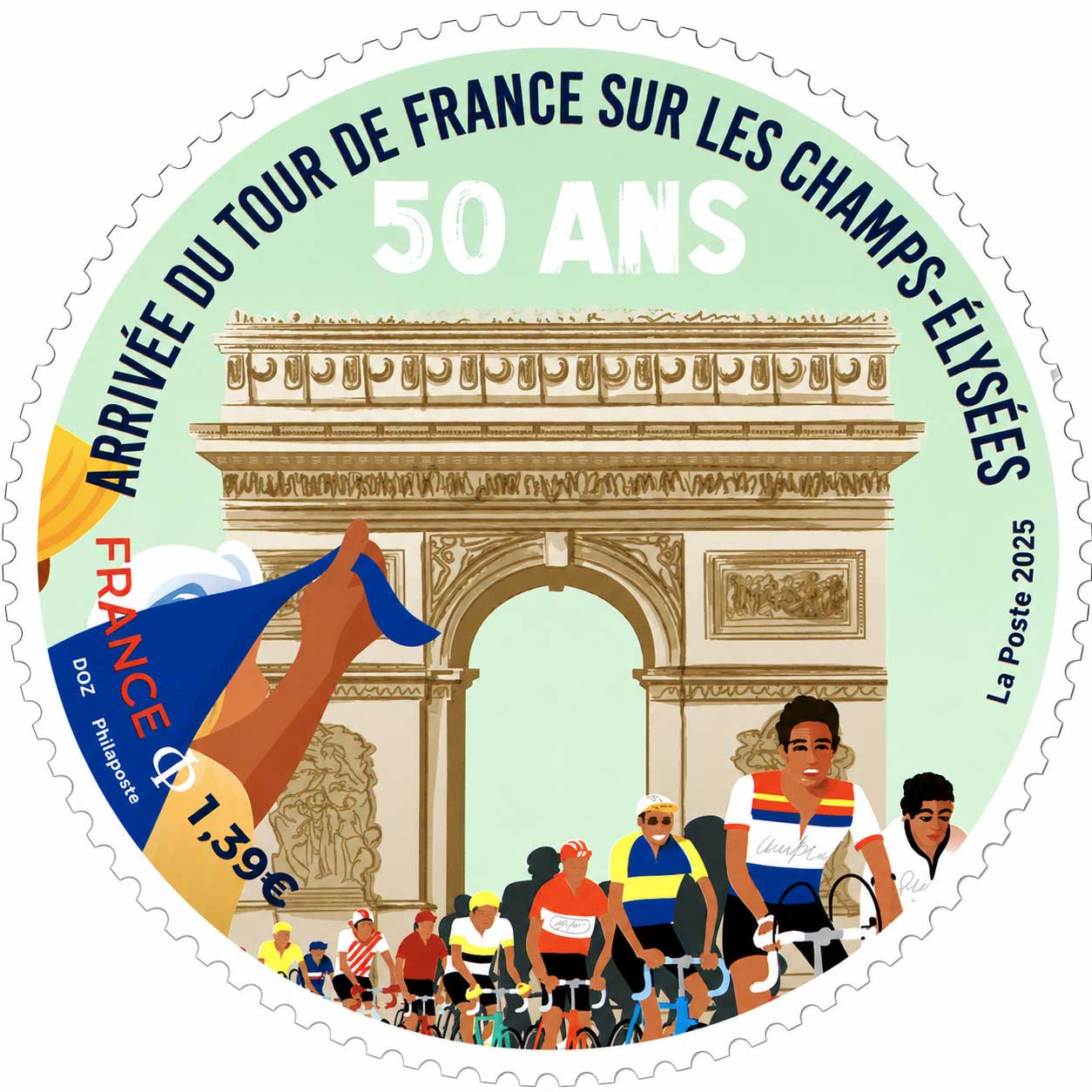 2025 50 ans de l'arrivée du Tour de France sur les Champs-Élysées 1975-2025