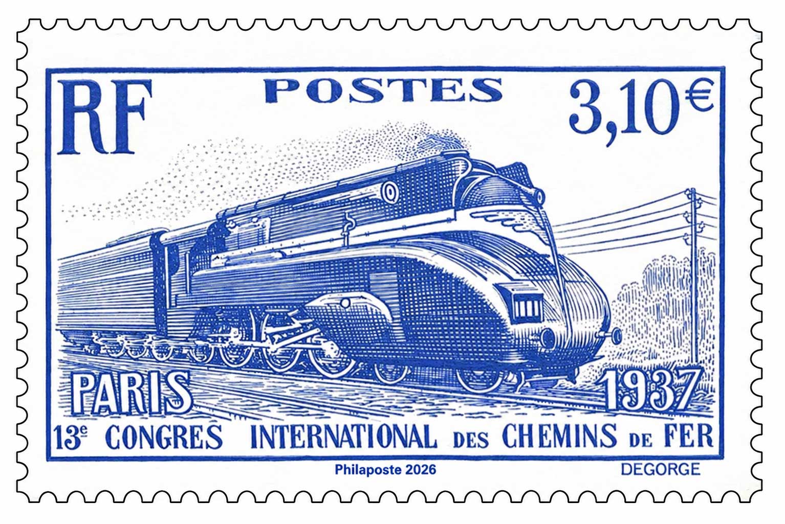 2026 13ème Congrès International des Chemins de Fer PARIS 1937