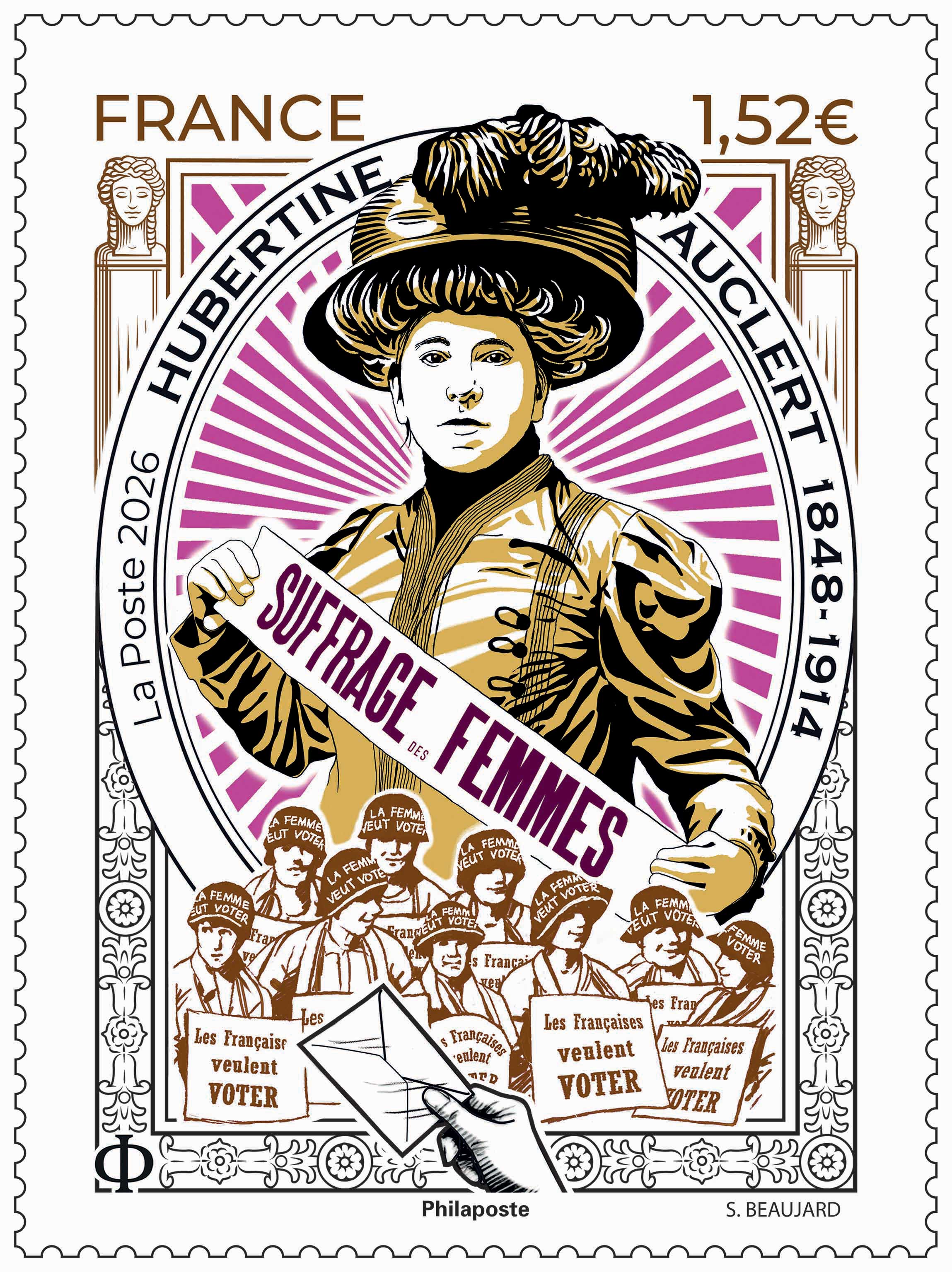 2026 HUBERTINE AUCLERT 1848-1914 - SUFFRAGE DES FEMMES