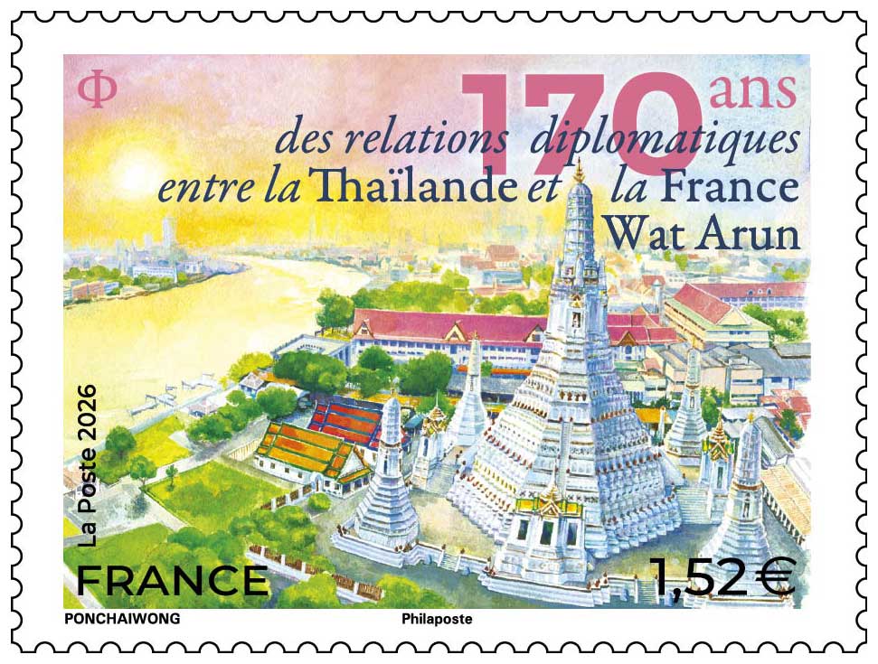 2026 170 ans des relations diplomatiques entre la Thaïlande et la France - Wat Arun