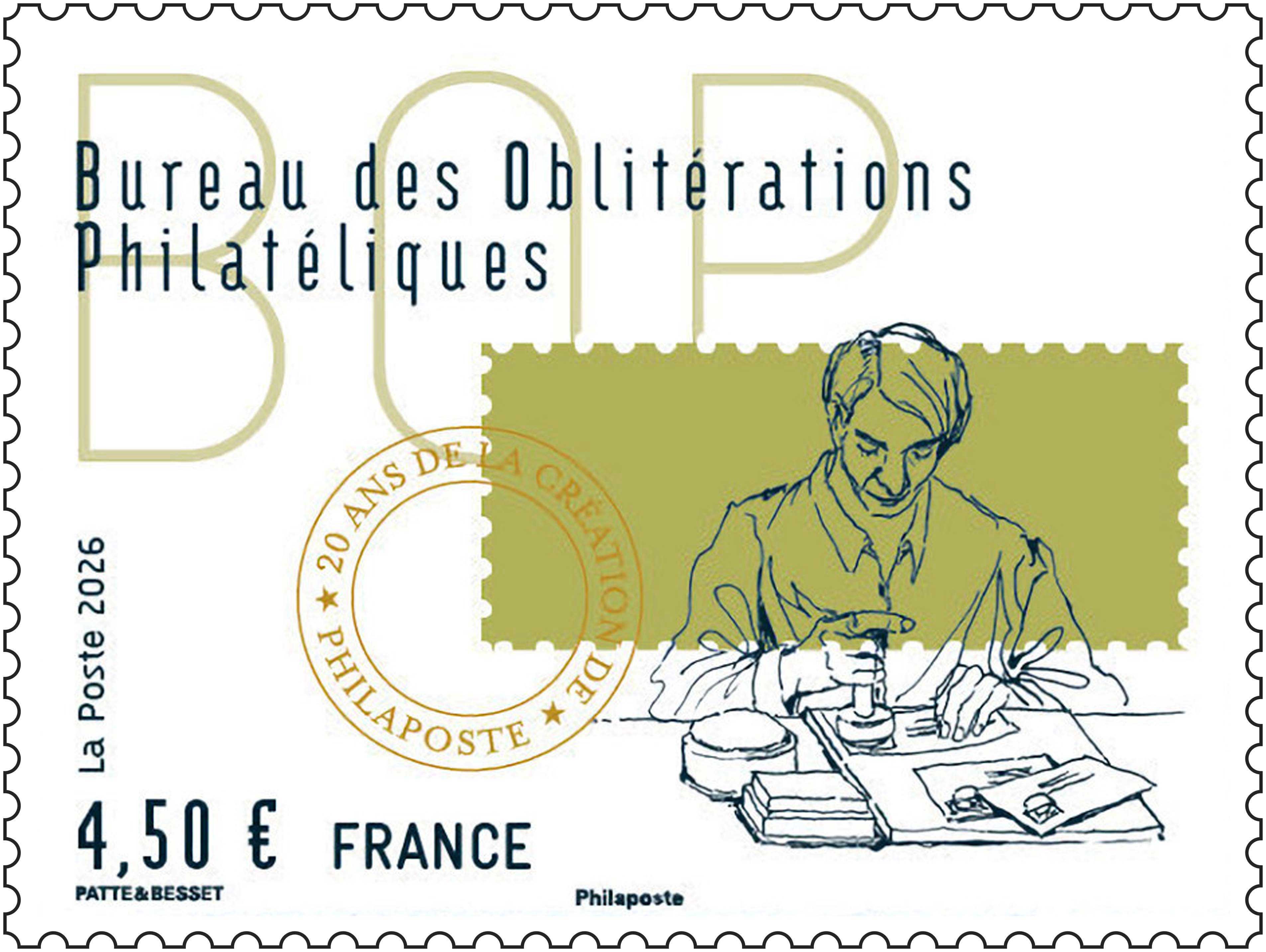 2026 20 ANS DE LA CRÉATION DE PHILAPOSTE - Bureau des oblitérations philatéliques