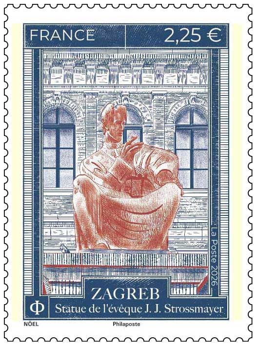 2026 ZAGREB - Statue de l'évêque J.J.Strossmayer