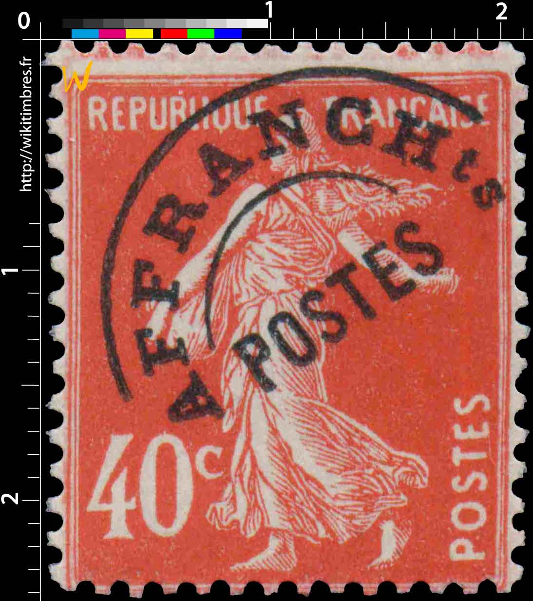 1926 Sans légende particulière - type semeuse camée surchargé