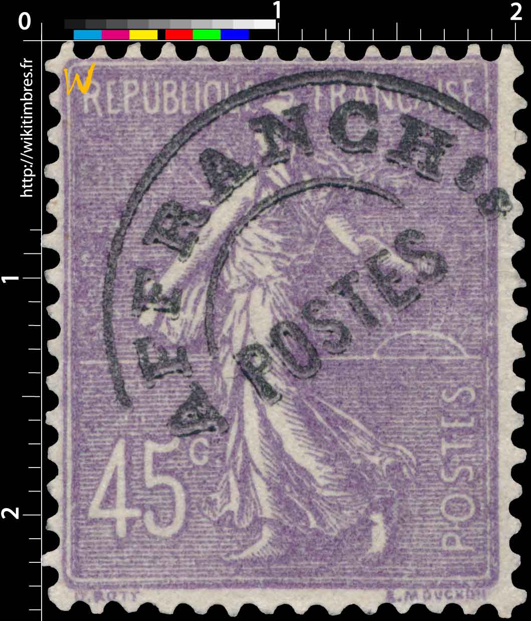 1927 Sans légende particulière - type semeuse lignée / surchargé 