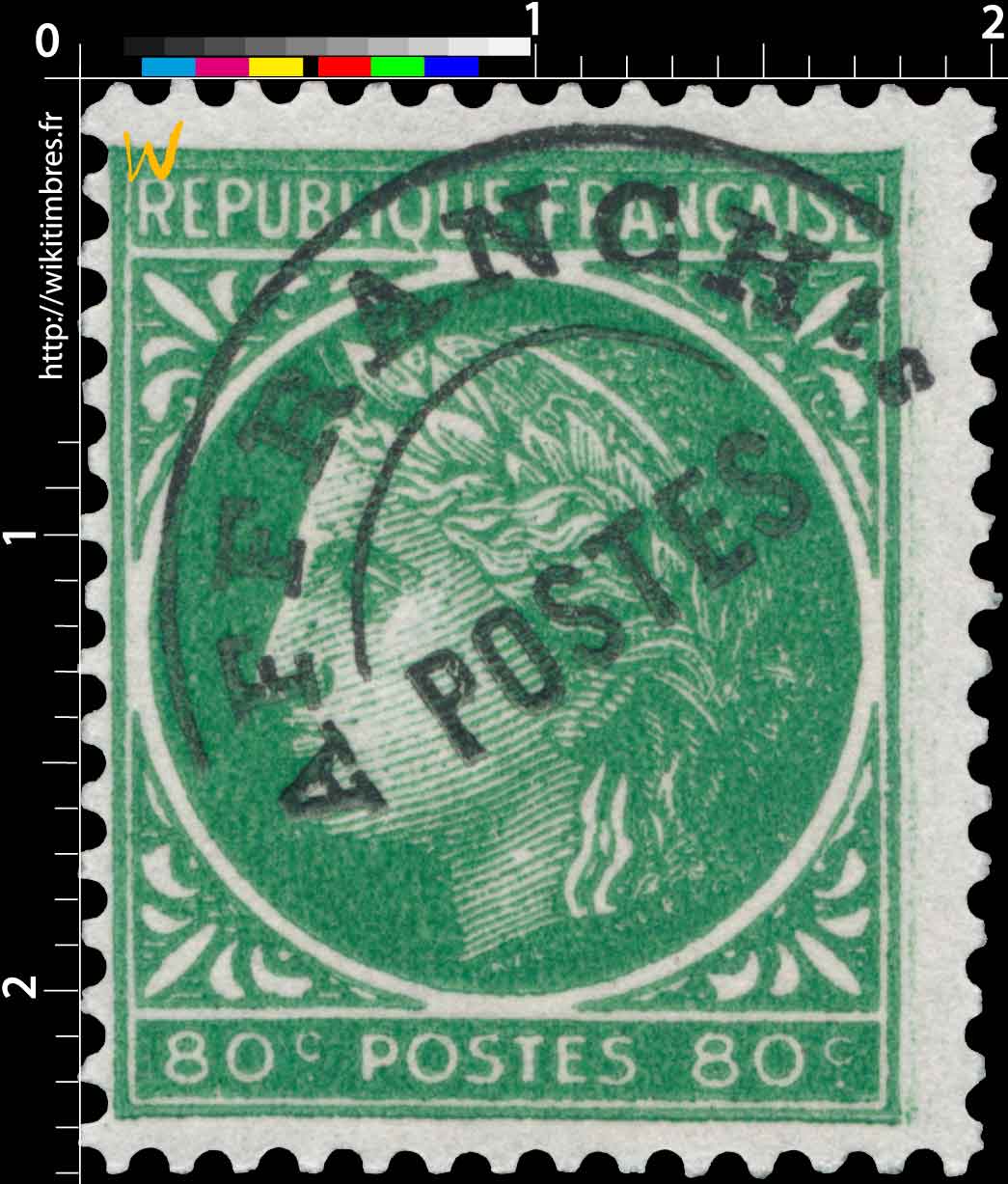 1945 Sans légende particulière- type Cérès de Mazelin