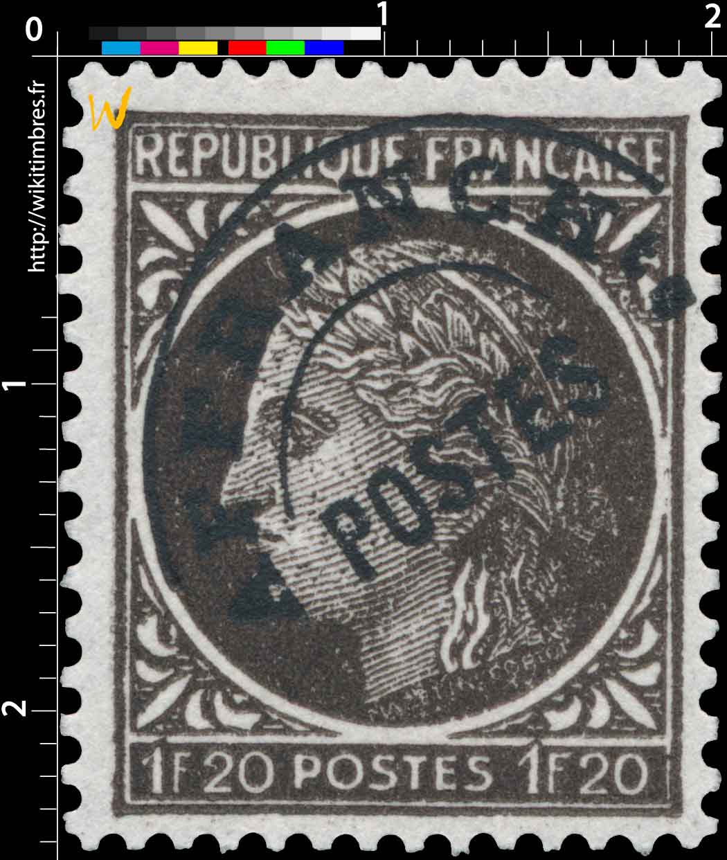 1945 Sans légende particulière- type Cérès de Mazelin