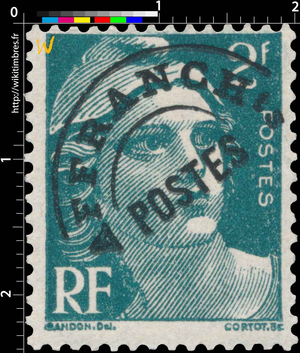 1945 Sans légende particulière - Marianne de Gandon