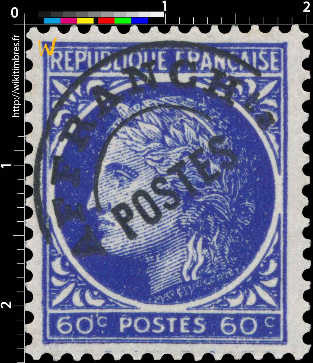 1945 Sans légende particulière- type Cérès de Mazelin