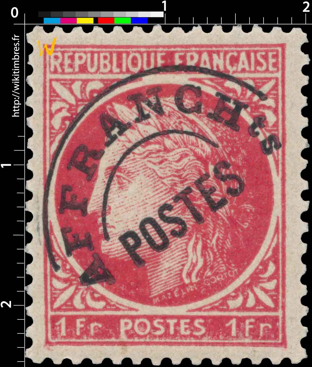 Sans légende particulière - type Cérès de Mazelin