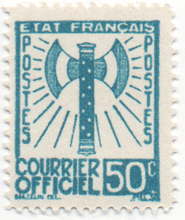 1942 COURRIER OFFICIEL - type francisque
