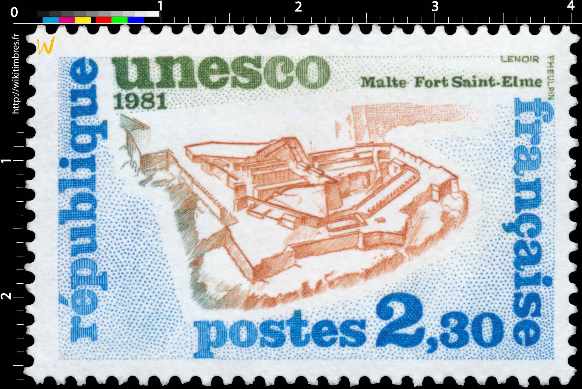 1981 Unesco Malte Fort Saint Elme