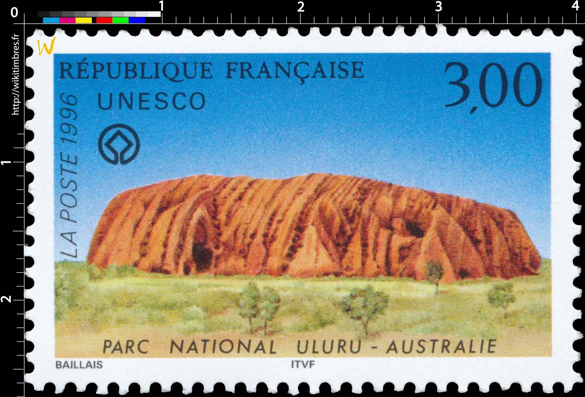 1996 UNESCO PARC NATIONAL ULURU - AUSTRALIE