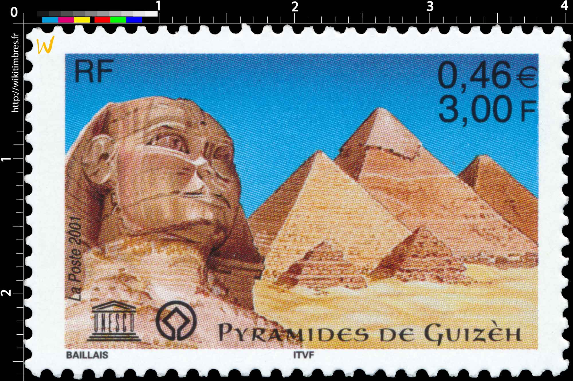 2001 UNESCO PYRAMIDES DE GUIZEH