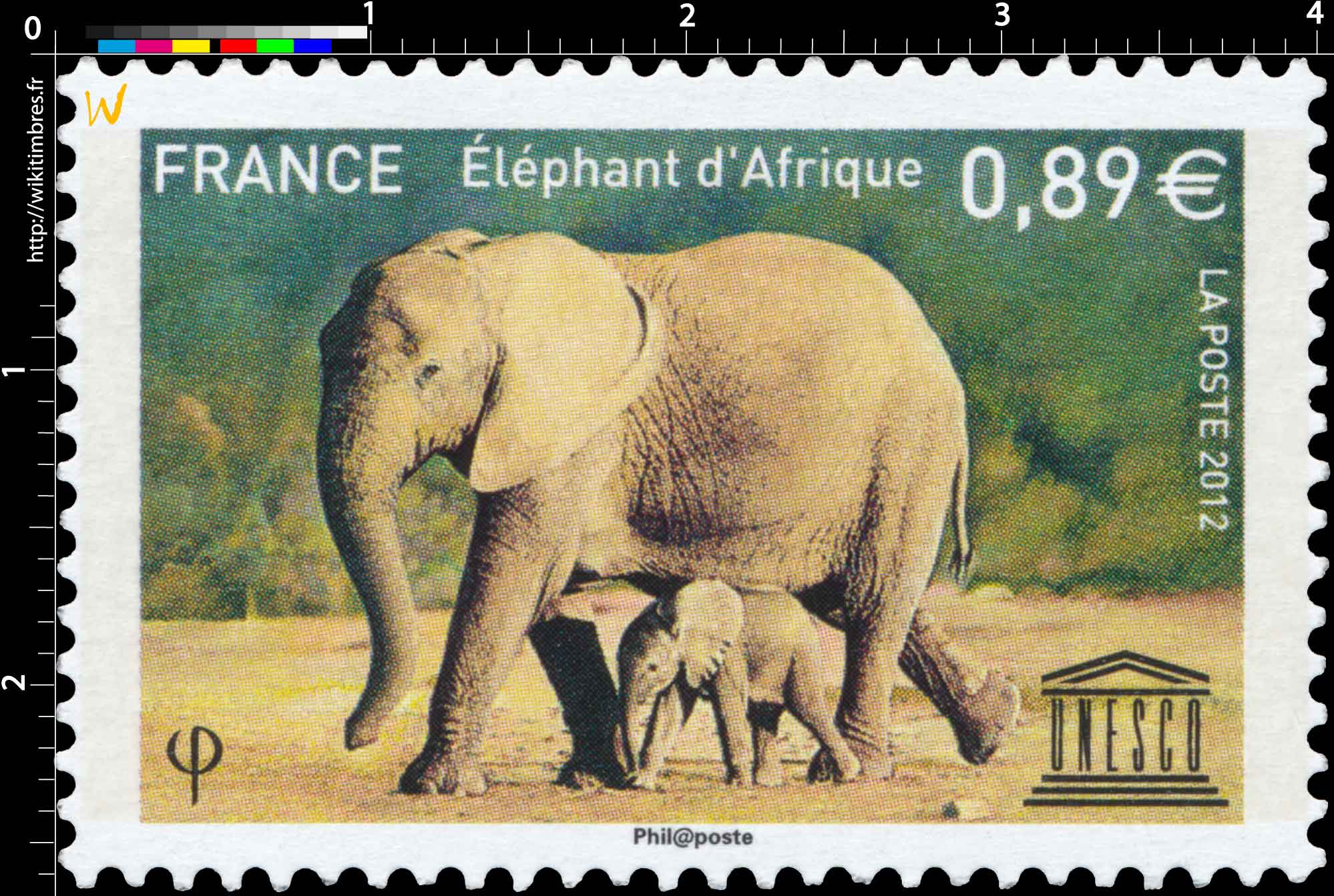 2012 Éléphant d’Afrique UNESCO