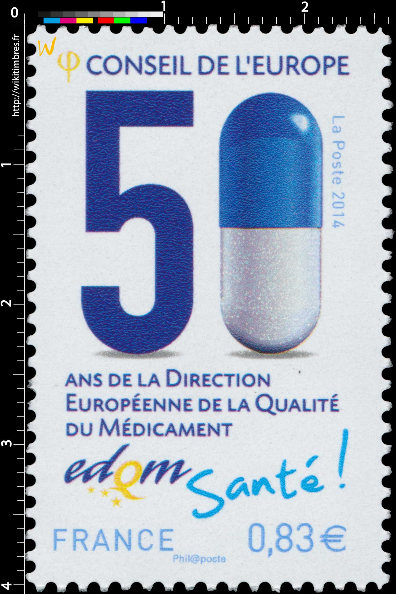 2014 CONSEIL DE L'EUROPE 50 ans de la Direction Européenne de la Qualité du Médicament edqm Santé !