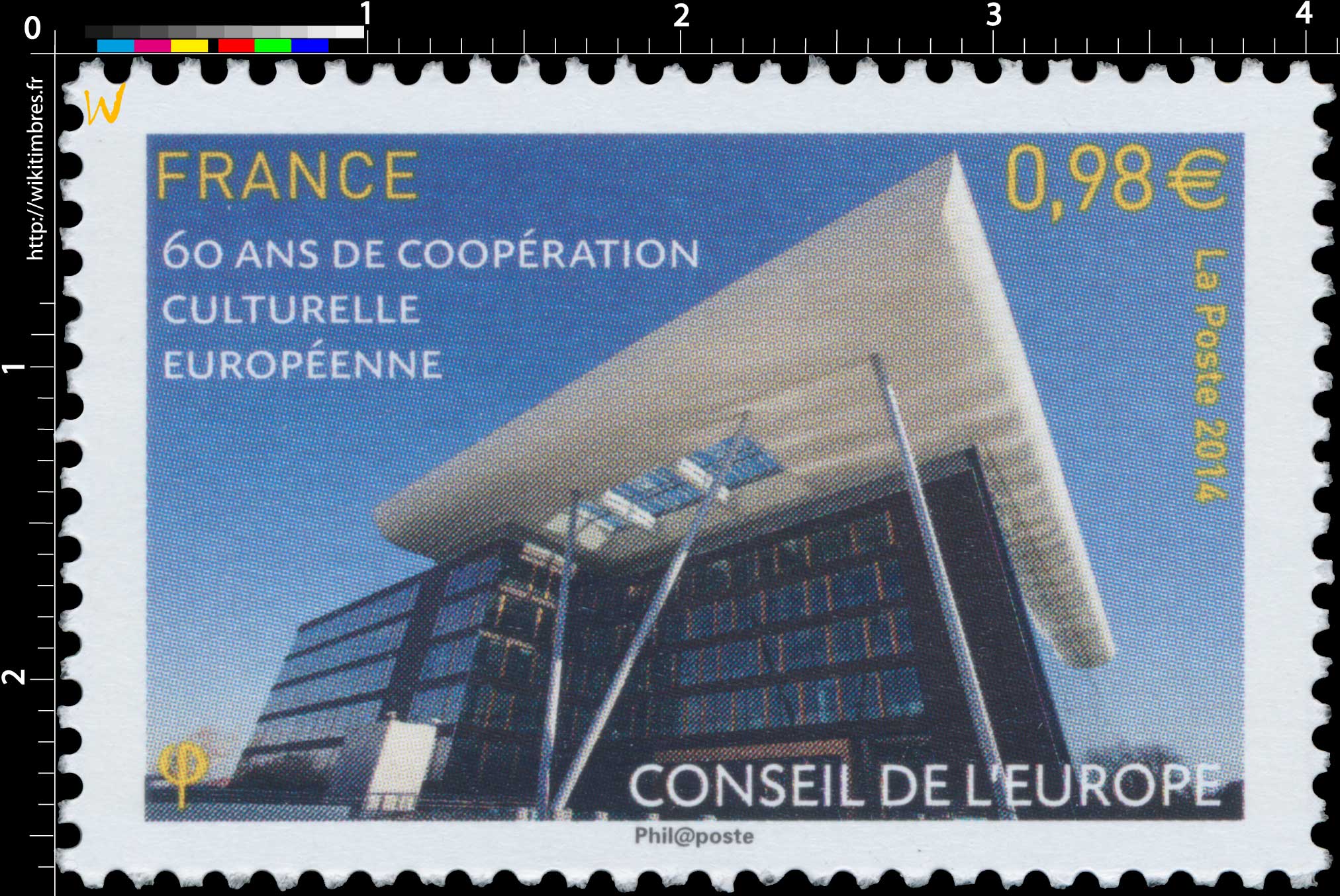 2014 CONSEIL DE L'EUROPE 60 ans de coopération culturelle européenne