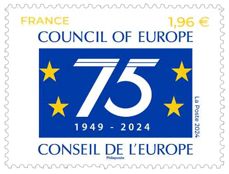2024 CONSEIL DE L’EUROPE 75 ANS - COUNCIL OF EUROPE 1949 2024
