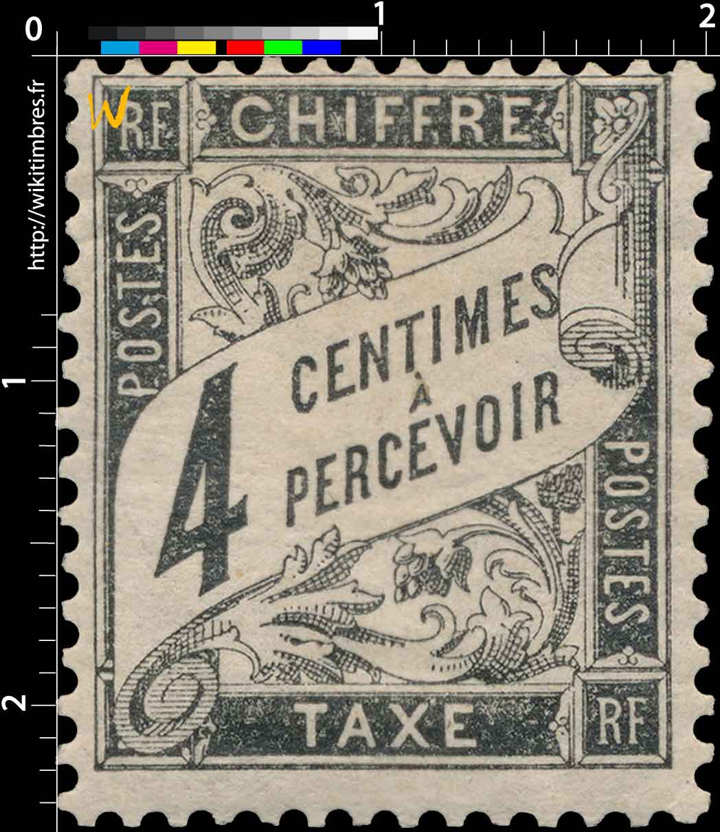 1882 CHIFFRE TAXE A PERCEVOIR - type Duval